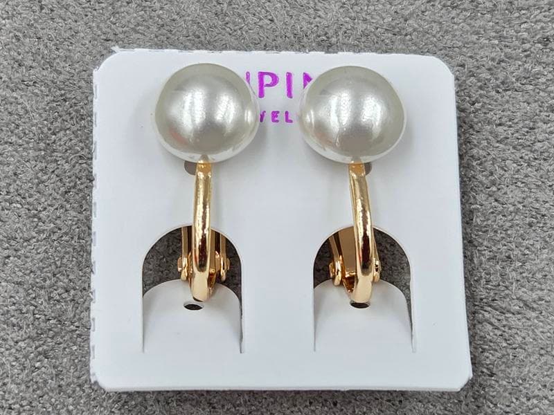 Кліпси Xuping 8 мм висота 17 мм колір 18к