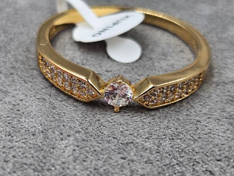 Каблучка Xuping 5 мм (16,17,18,19,20,21,22 розміри) колір 18к