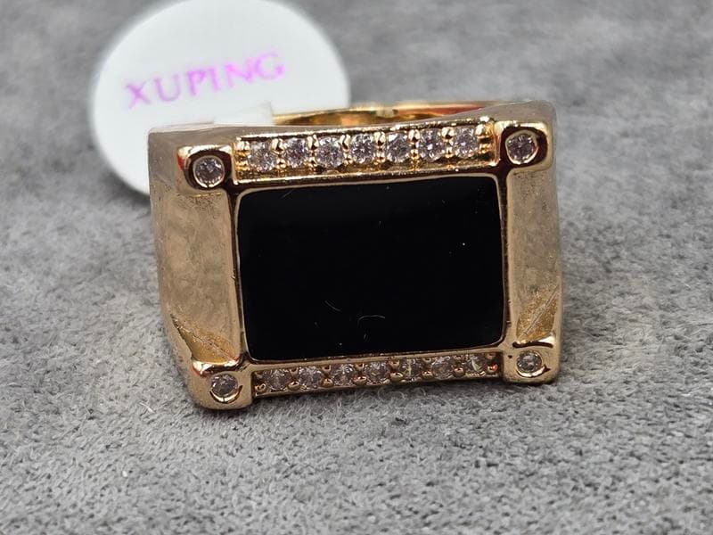 Каблучка Xuping 13,4 мм колір золото 18к