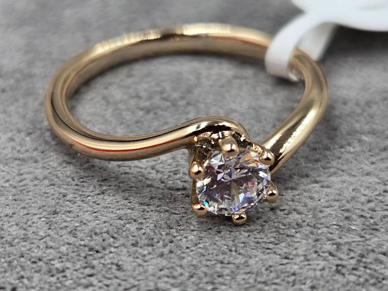 Каблучка Xuping 6 мм ( 18,19 розмір) колір 18к