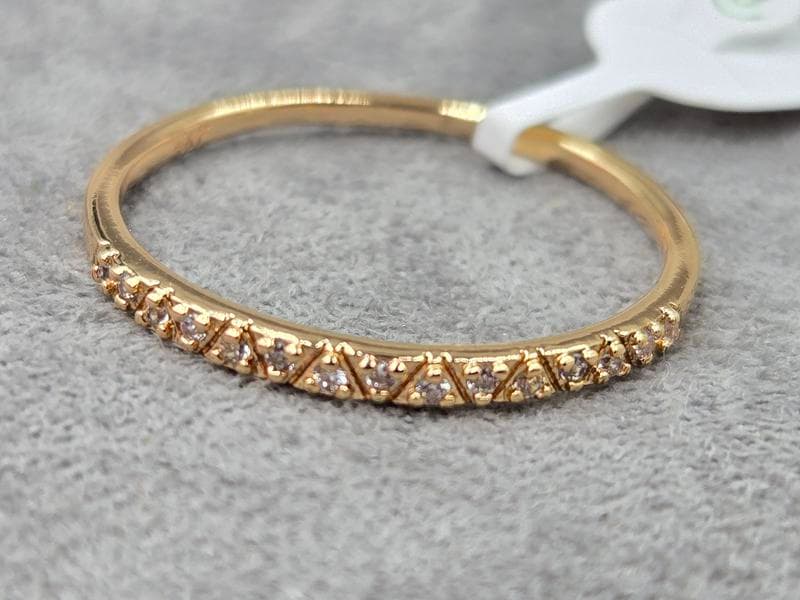 Каблучка Xuping 2 мм (17,18,19 розмір) колір 18к