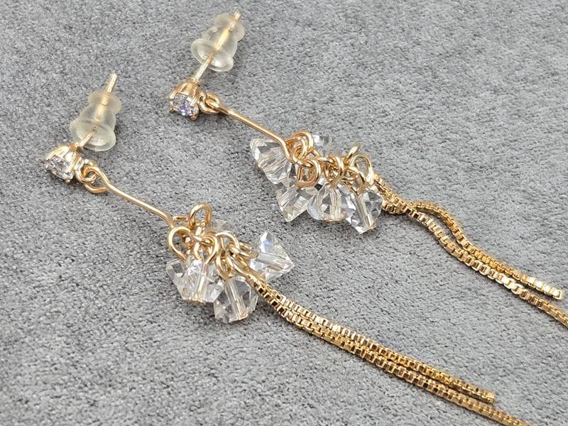 Гвоздики Xuping 4 мм довжина 68 мм колір 18к