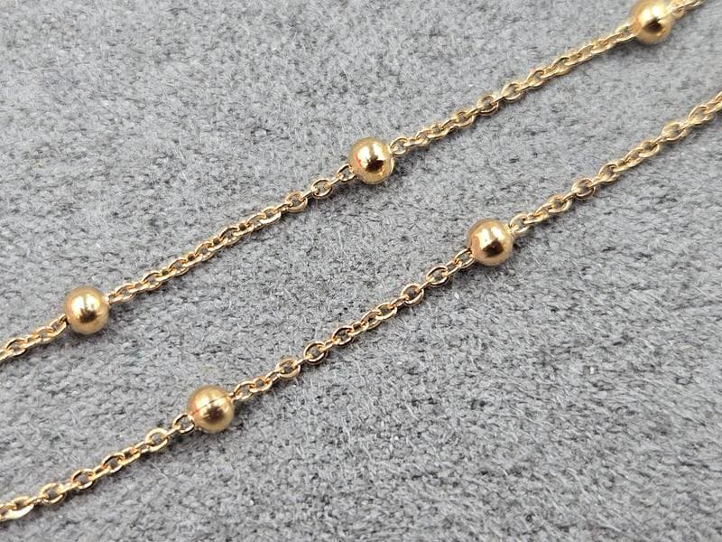 Ланцюг Xuping 0,7+2,5 мм довжина 45 см колір золото