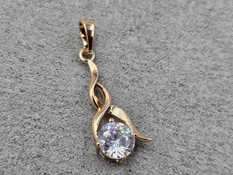 Кулон Xuping 11 мм висота 30 мм колір 18к