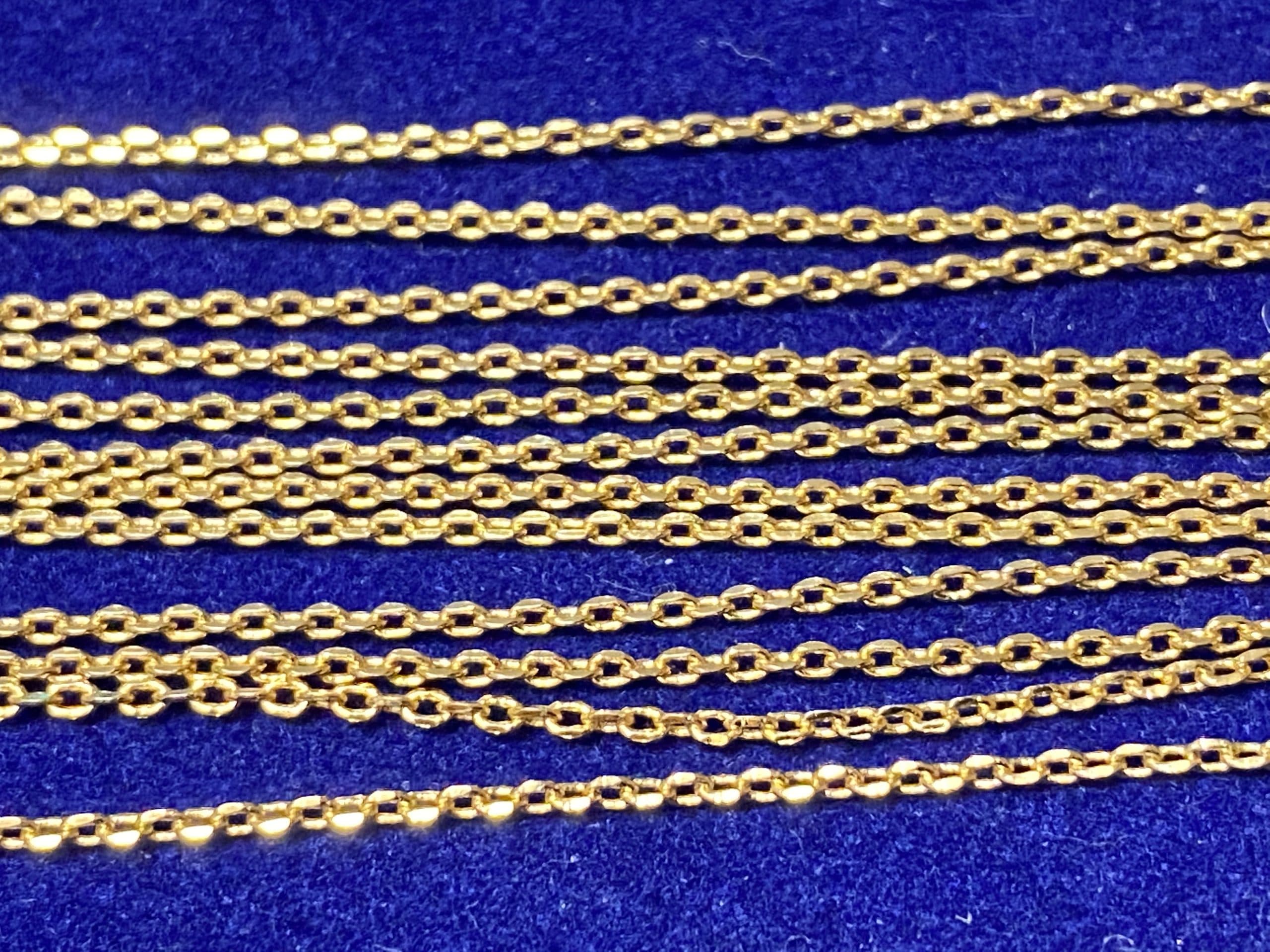 Цепь Xuping длина 60 см ширина 1 мм (позолота 18к)