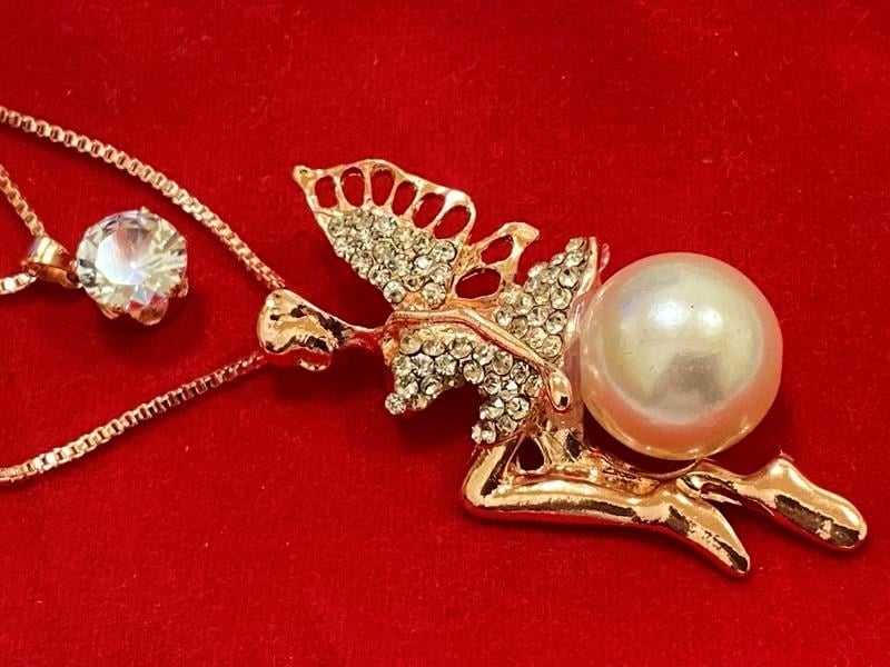 Кулон 2-ой 60 см+70 см цвет золото