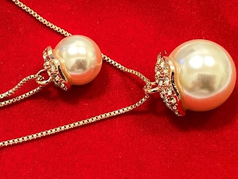 Кулон 2-ой 60 см+70 см цвет золото