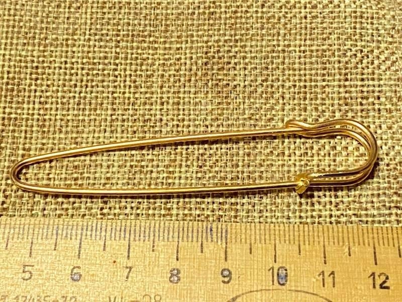 Основа булавка цвет золото 1 шт